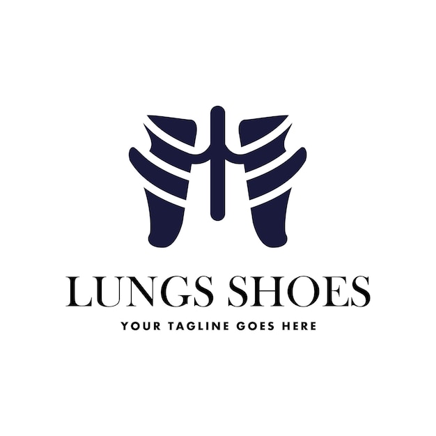 Logo Lungs Shoes For Health And Fitness