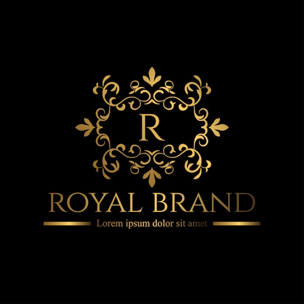 Logo luxe met gouden kleur