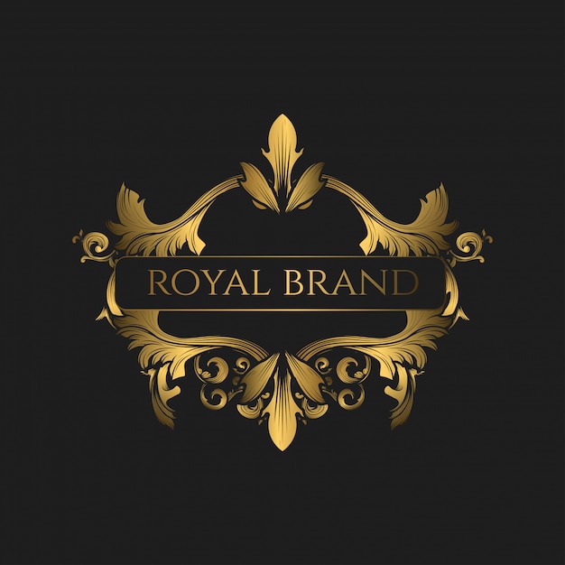 Vector logo luxe met gouden kleur