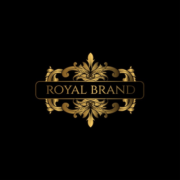 Vector logo luxury with golden color