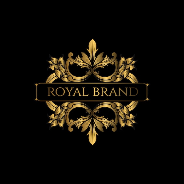 Logo Luxury with Golden Color