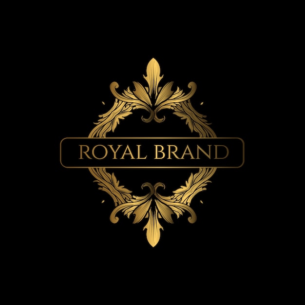 Logo Luxury with Golden Color