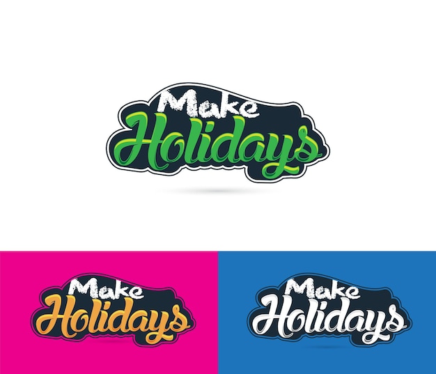 Logo for a make holidays company