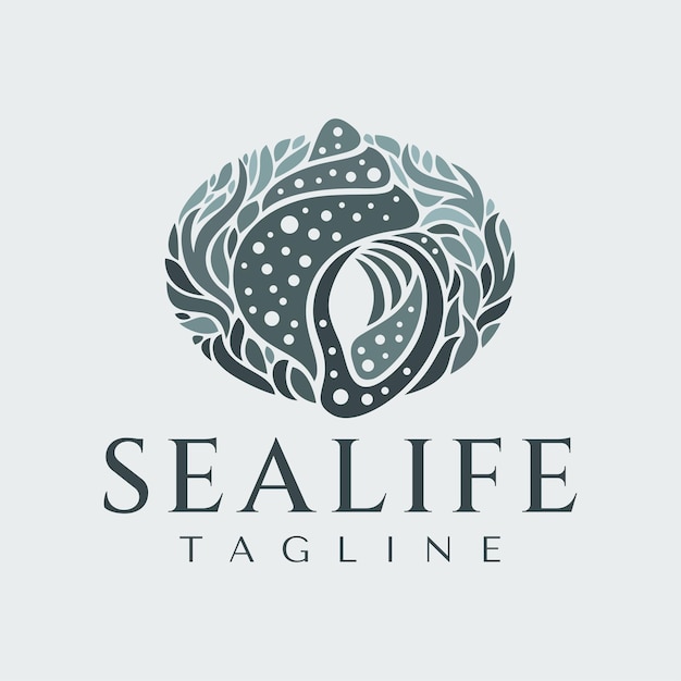 Logo for a marine life