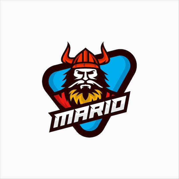 Profilo moderno della mascotte del logo