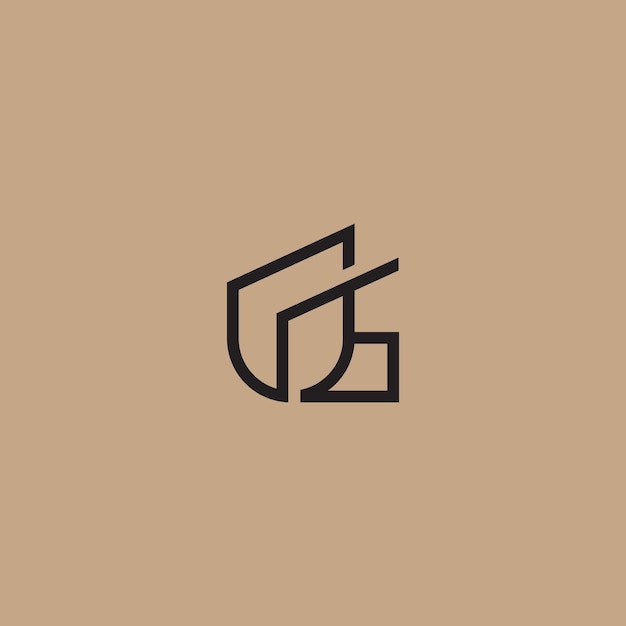 Logo-merk voor de naam van de onderneming
