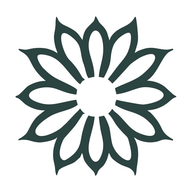 Logo met bloemenmonogram 12