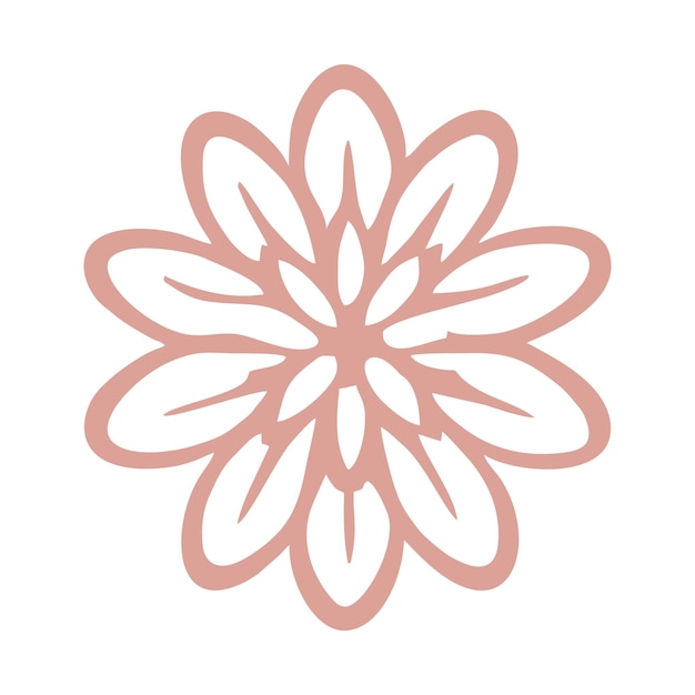 Logo met bloemenmonogram 6