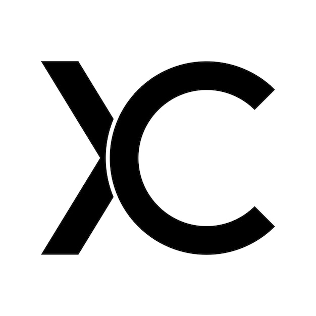 Logo met de letter xc