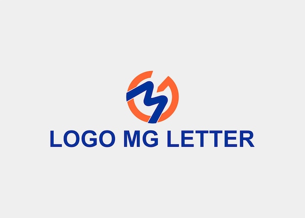 Logo mg cirlce line letter company name