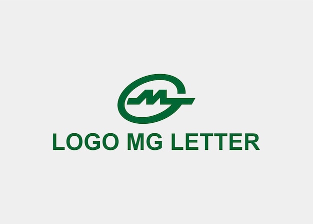 Logo mg lettera linea nome azienda