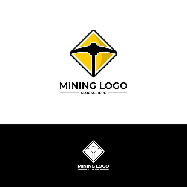 Логотип горнодобывающей компании под названием Mining Logo