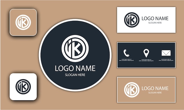 Vector logo monogram ontwerp