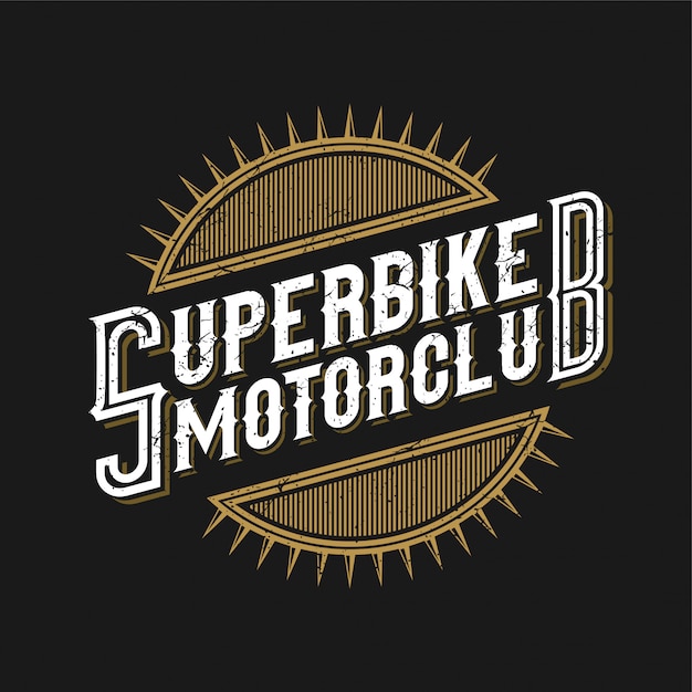 Logo per il seminario motociclistico o motociclistico