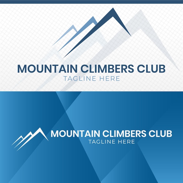 Logo club alpinisti . adatto alla tua azienda nel campo dell'arrampicata