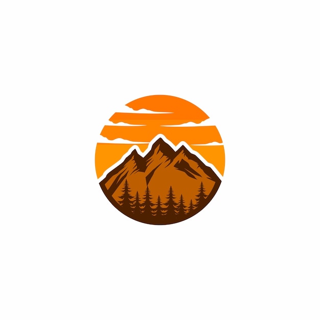 A logo for a mountain company called mountain