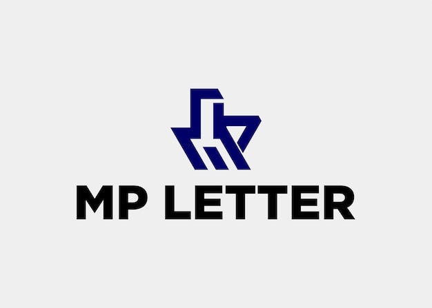 Logo mp letter company name