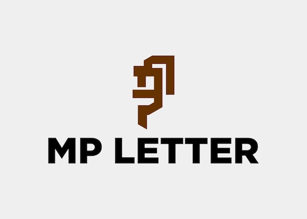 logo mp letter naam van het bedrijf