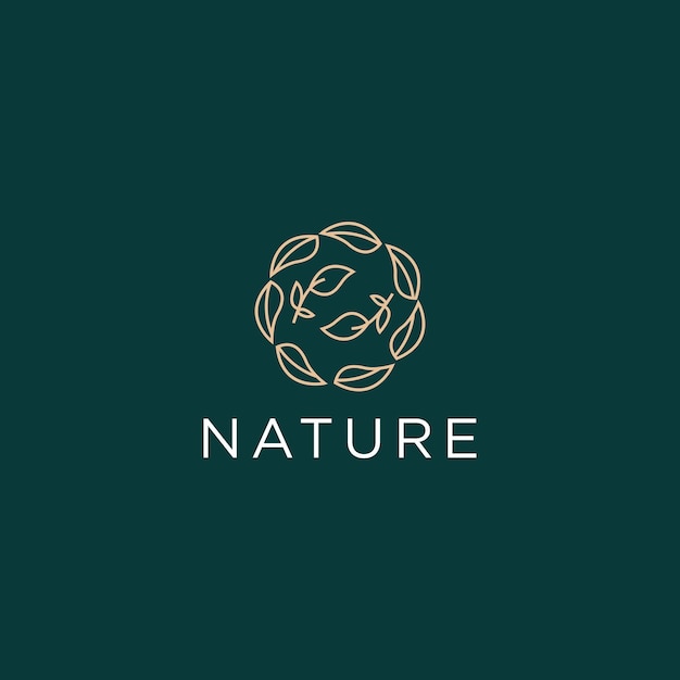 logo natuur ontwerp kunst sjabloon