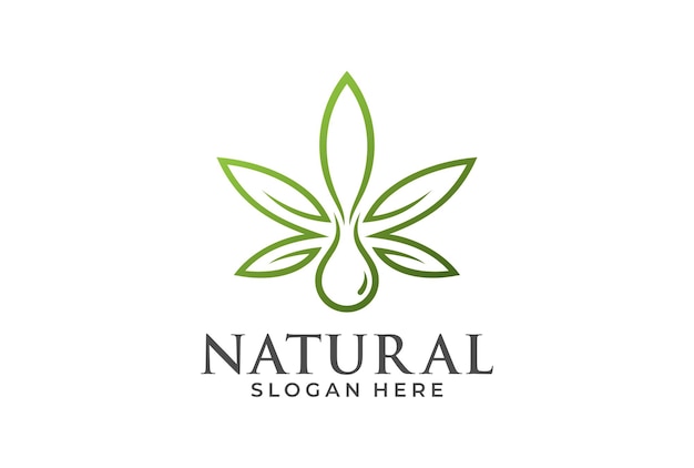 Logo natuurlijke cannabisolie.