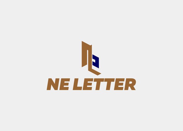 Logo ne letter company name