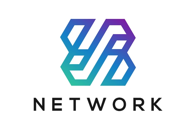 Vector logo network