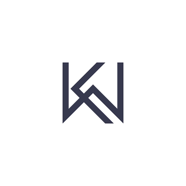 A logo for a new company called kw