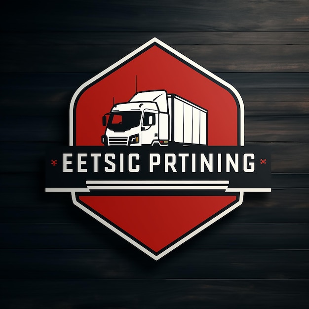 Vettore logo di una nuova impresa trucking company