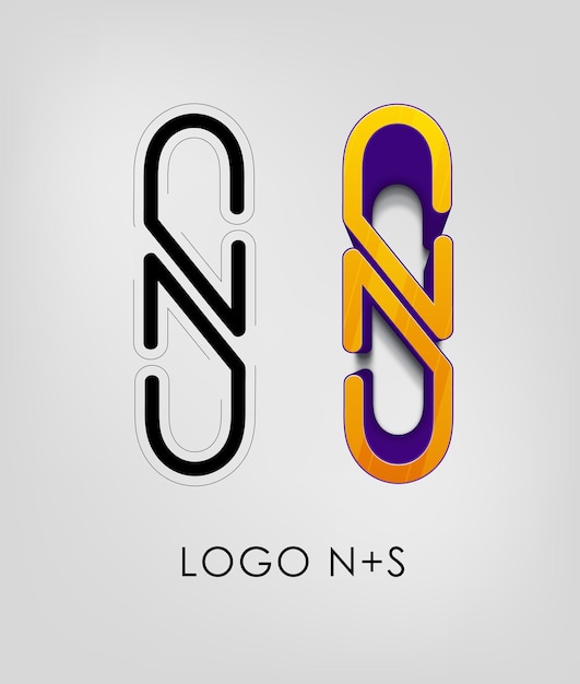 Vector logo ns vectorbestand eps