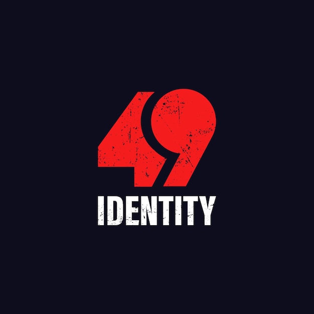 Logo number 49 identity with the concept of vintage and grunge