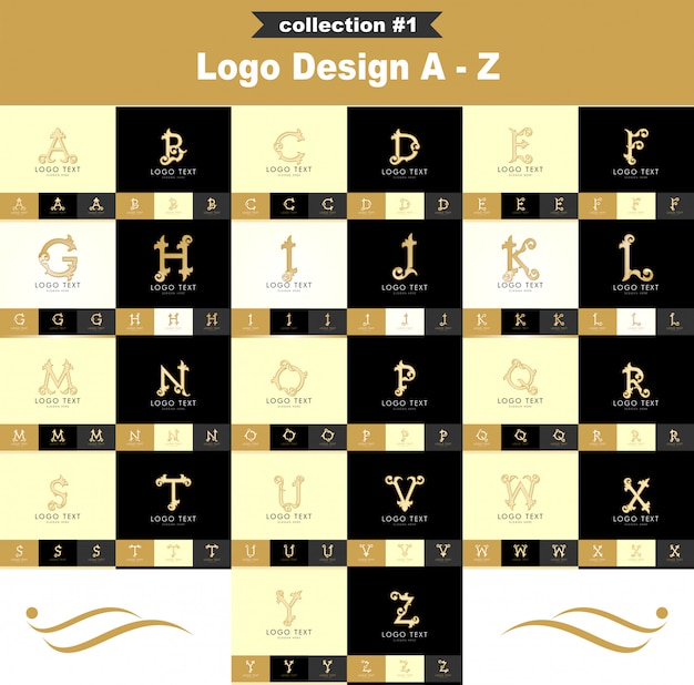 Vector logo ontwerp a - z