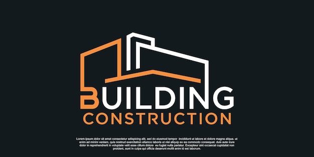 Logo-ontwerp bouwen met uniek creatief concept Premium Vector Deel 2