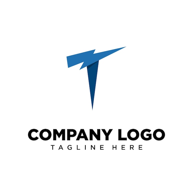 Logo ontwerp letter T, geschikt voor bedrijf, gemeenschap, persoonlijke logo's, merklogo's