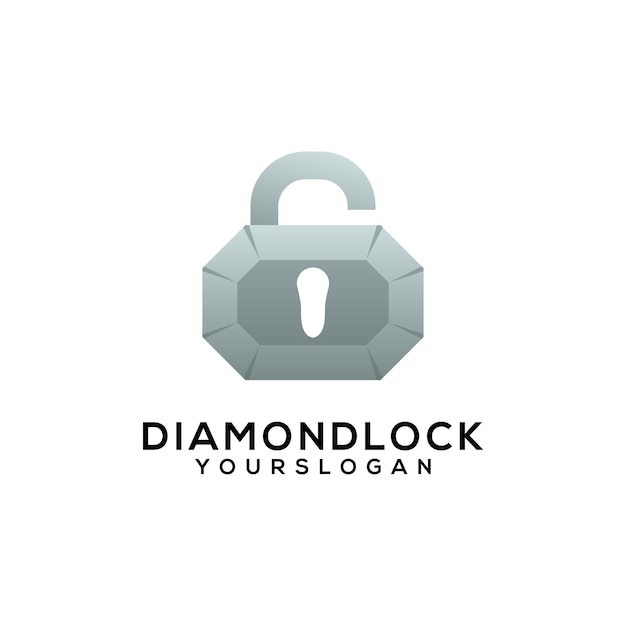 Logo-ontwerp met diamantslotverloop