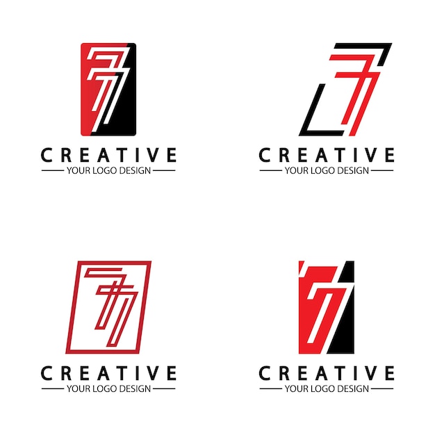 Logo ontwerp nummer 77 afbeelding vectorillustratie