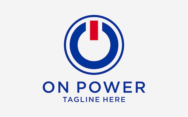 Logo ontwerp ono power eenvoudige sjabloon