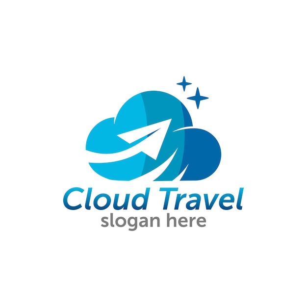 Logo ontwerp reisvliegtuig