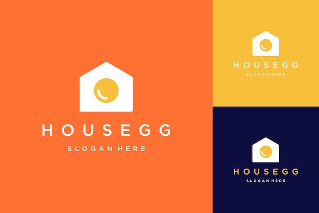 Logo ontwerp restaurant of huis met eieren