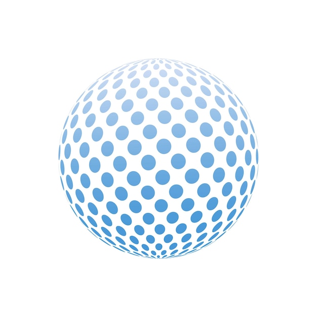 Logo ontwerp Ronde vorm Vector illustratie