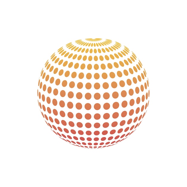 Logo ontwerp Ronde vorm Vector illustratie