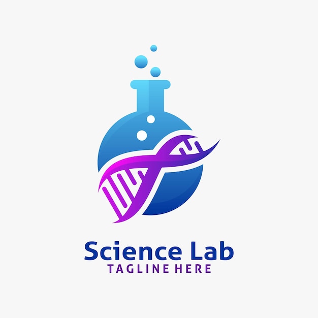 Logo ontwerp van het wetenschapslab