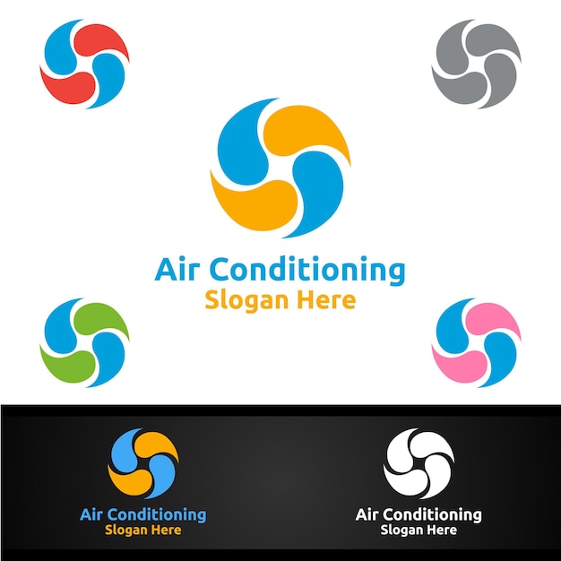 Logo-ontwerp voor airconditioning en verwarming