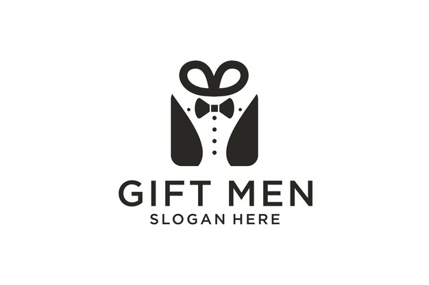 Logo-ontwerp voor geschenkdoos voor heren