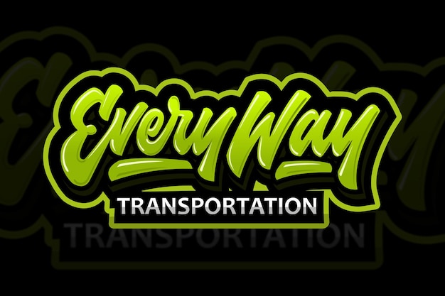 Vector logo ontwerp voor transportservice