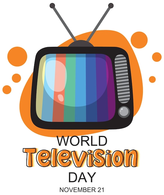 Logo-ontwerp voor wereldtelevisiedag