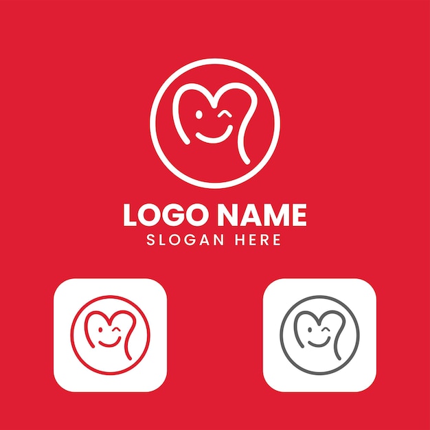 Logo-ontwerpconcept Glimlachplezier