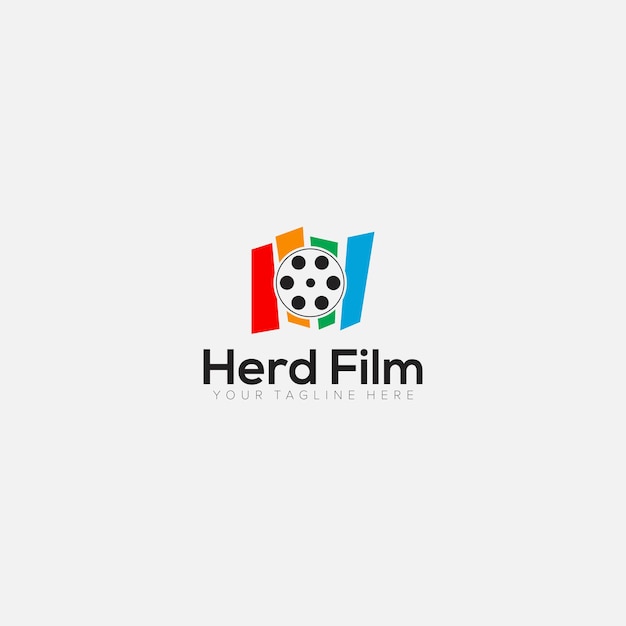 Logo-ontwerpen voor abstracte filmproducties en leuk modern logo