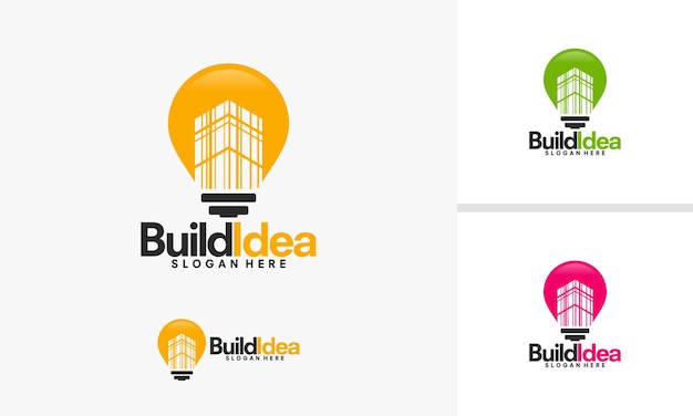 Logo-ontwerpen voor het bouwen van idee, sjabloon voor architectuur-inspire-logo