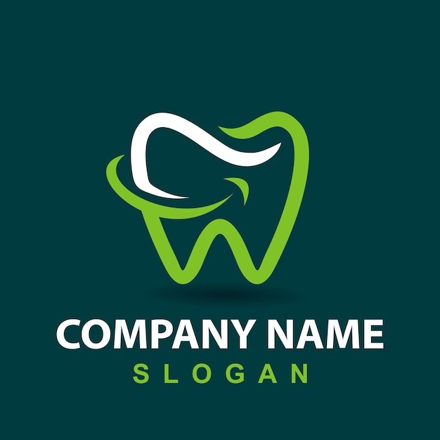 Logo ontwerpsjabloon voor tandheelkundige kliniek
