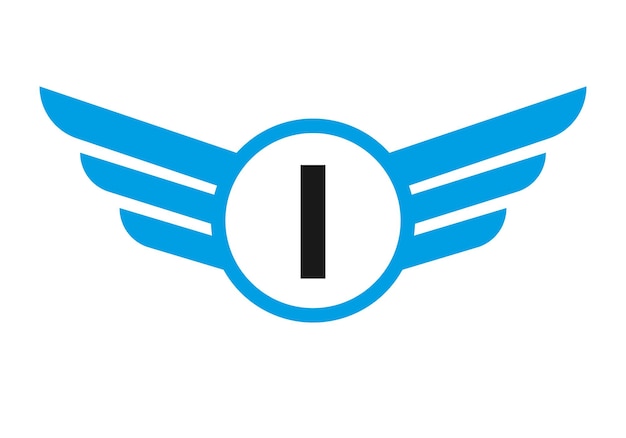Logo op de letter I Vervoerssymbool Vervoersvleugel